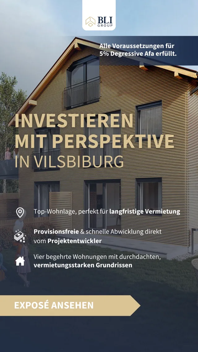 Anzeige für BLI Group: Investoren-Anzeige