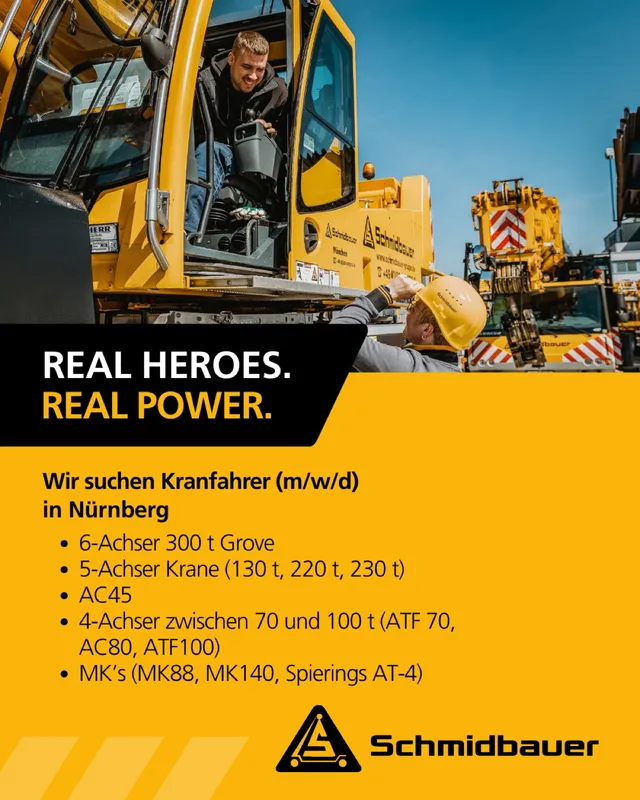 Anzeige für Schmidbauer: Recruiting-Anzeige