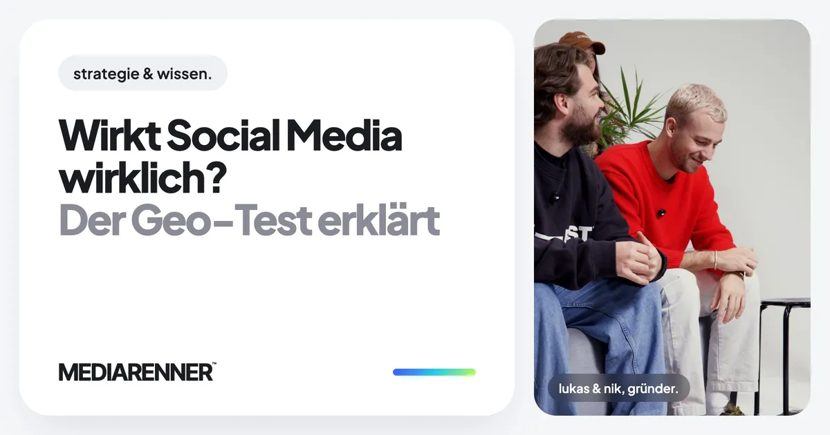 Wirkt Social Media wirklich? Der Geo-Test erklärt
